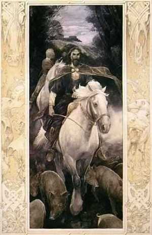 Art by Alan Lee for an illustrated version of the Mabinogion